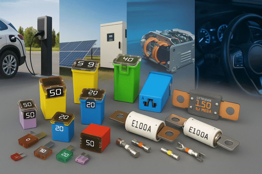 A Complete Guide to Automotive Fuses: Cartridge, Blade, Bolt-Down & High-Voltage EV Fuses