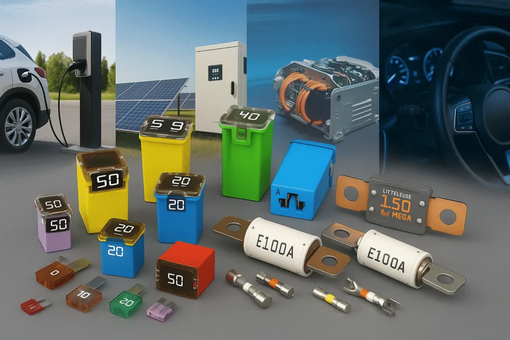 A Complete Guide to Automotive Fuses: Cartridge, Blade, Bolt-Down & High-Voltage EV Fuses