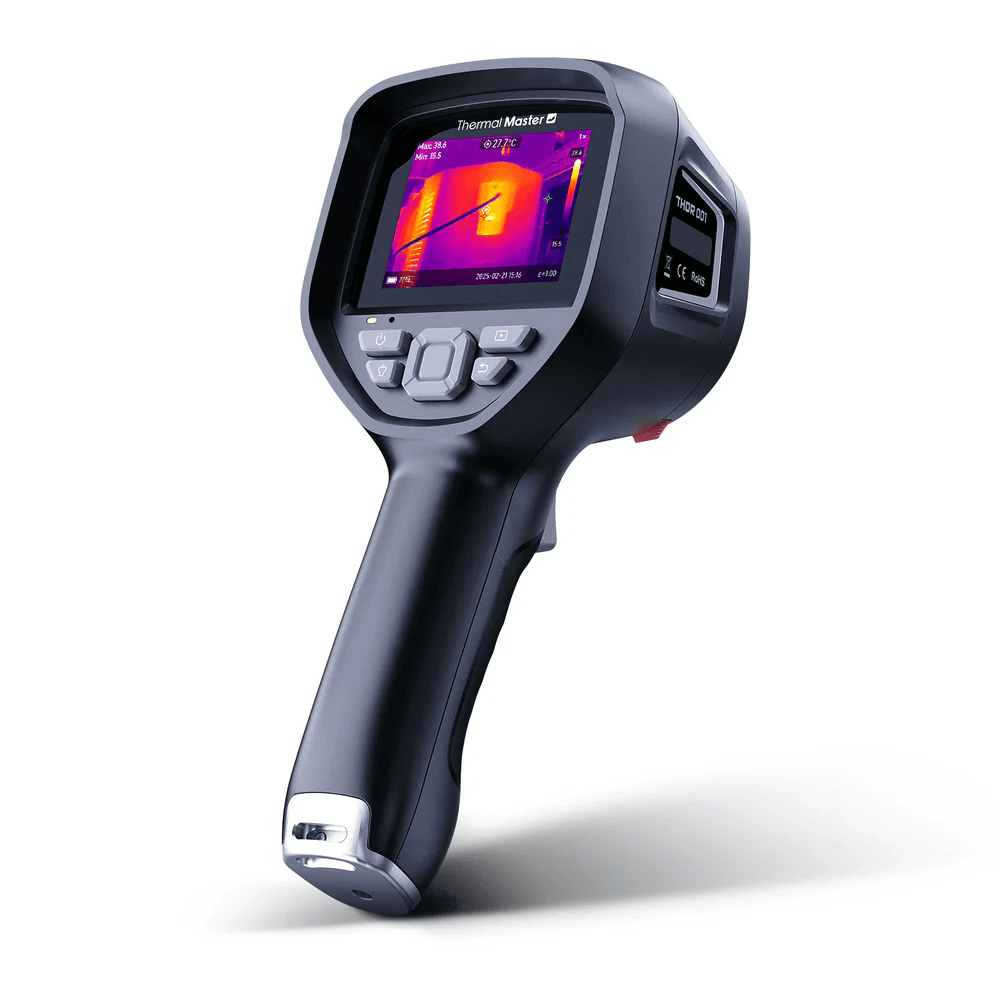 THOR001 and THOR002 thermal cameras with 256×192 IR, 512×384 Super IR, 3.5-inch IPS display