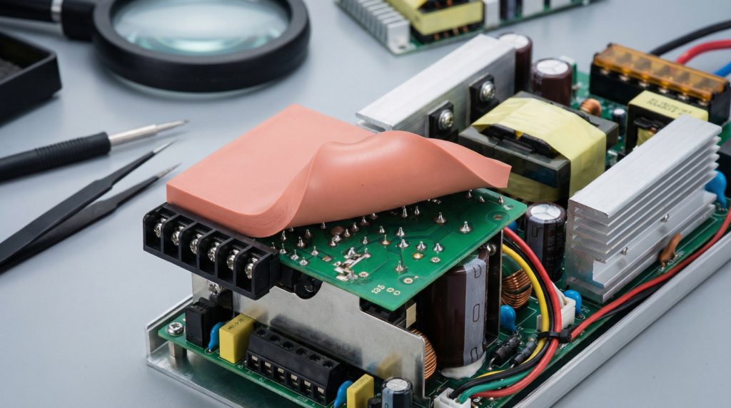 Shin-Etsu thermal gap pads – electrically insulating thermal interface materials for LED drivers, SMPS and industrial power supplies