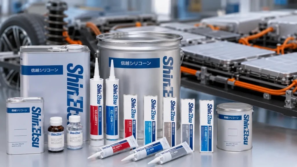 Silicone sealant application on EV battery enclosure for thermal management