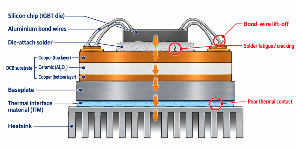 IGBT Module Thermal Failure Cross-Section