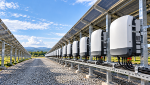 Solar Farm Inverter Corridor