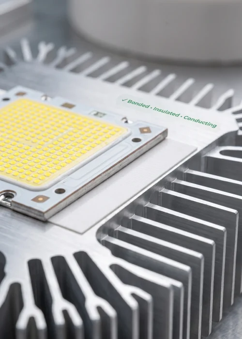 LED + Heatsink Bonding — Threadless Assembly